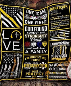 911 Dispatcher Quilt Blanket Bedding Set