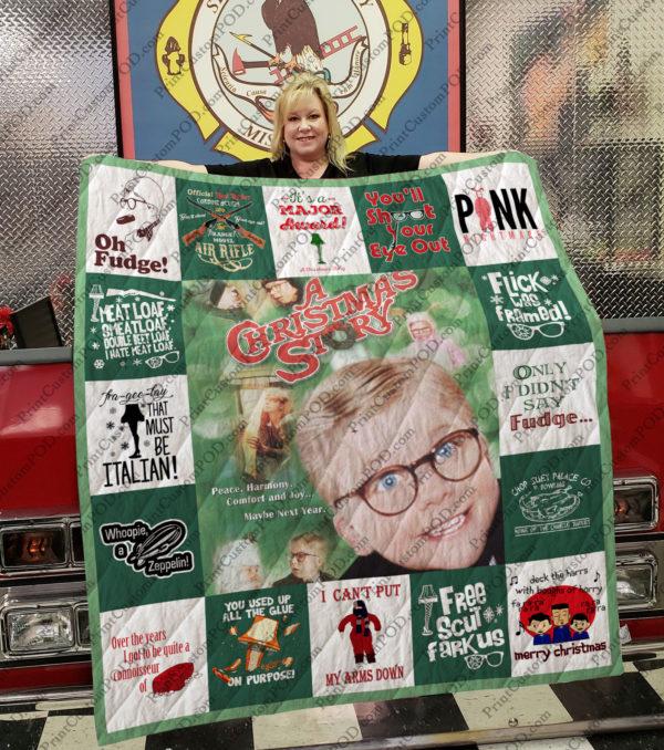 A Christmas Story Quilt Blanket Bedding Set For Fans