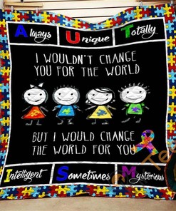 A Gift to Change the World: Personalized I Would Change The World For You' Quilt Blanket Bedding Set