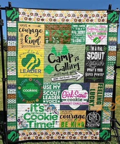 A Girl Scout Strong Quilt Blanket Bedding Set
