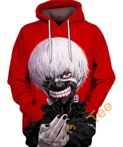 A One Eyed Ghoul Mask Hoodie 3D