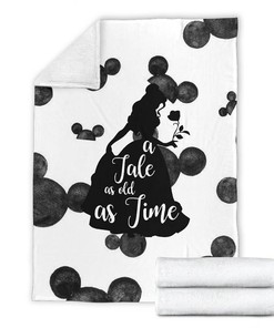 A Tale As Old As Time Belle Sherpa Fleece Blanket Gifts for Family, for Couple
