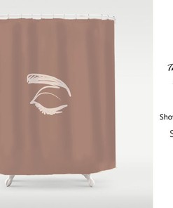Abstract Art Eye Shower Curtain For Bathroom Decor, Minimalism Waterproof And Washable Modern Shower Curtains Set
