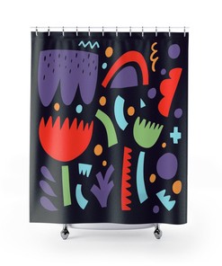 Abstract Art Shower Curtain, Unique Bathroom Decor Design, Art Henri Matisse, Housewarming Gift
