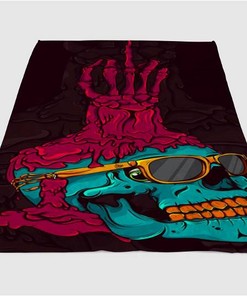 Abstract Background Sherpa Fleece Blanket Gifts for Family, for Couple