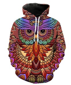 Abstract Owl Epic Owl Hoodie 3D