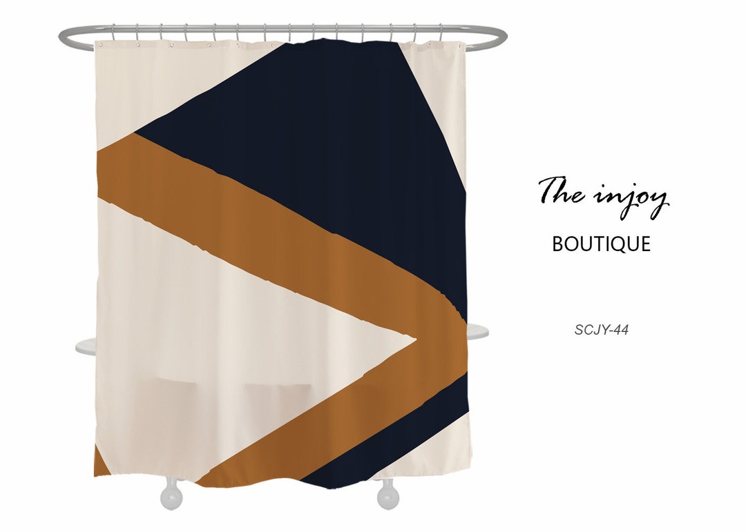 Abstract Shower Curtain, Art Shower Curtain, Bathroom Decor