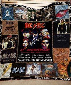 Ac Dc Collage Quilt Blanket Bedding Set With Pillowcase Option