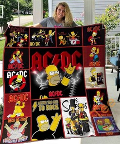 Ac Dc Quilt Blanket Bedding Set