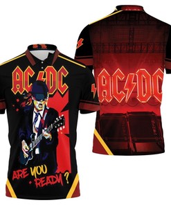 Acdc Angus Young Are You Ready Popart Polo Shirt All Over Print Shirt 3d T-shirt