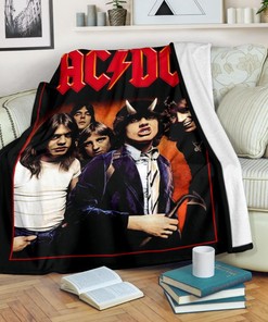 Acdc Music Band Quilt Blanket Bedding Set for Home Décor