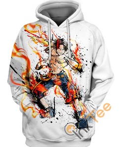 Ace Fire Fist Hoodie 3D