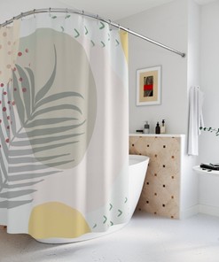 Add A Touch Of Boho To Your Bathroom With Our Tropical Shower Curtain