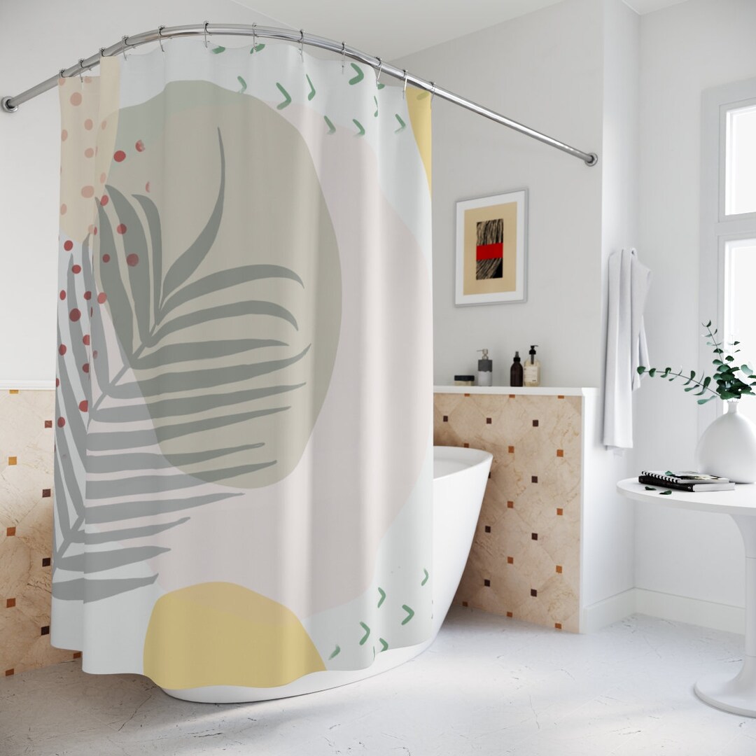 Add A Touch Of Boho To Your Bathroom With Our Tropical Shower Curtain