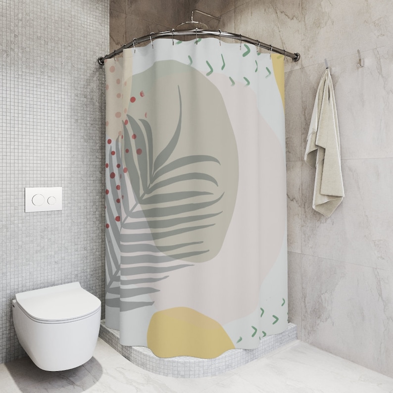 Add A Touch Of Boho To Your Bathroom With Our Tropical Shower Curtain - Image 2