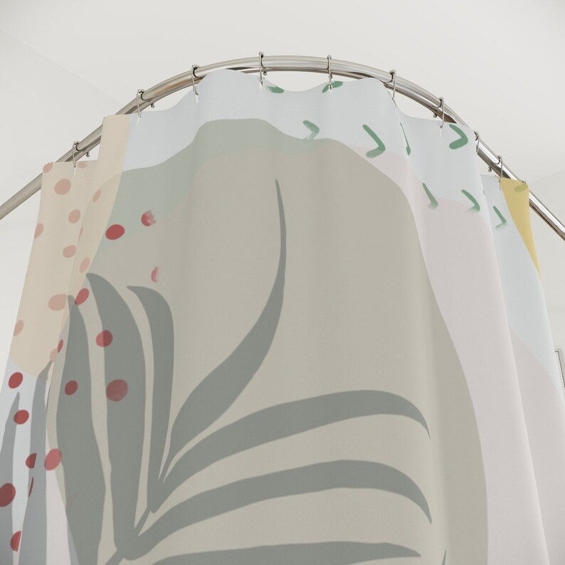 Add A Touch Of Boho To Your Bathroom With Our Tropical Shower Curtain - Image 4