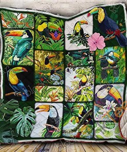 Add a Touch of Tropics to Your Room: Toucan Bird Quilt Blanket Bedding Set