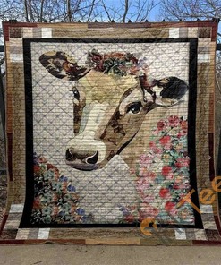 Adorable Charm: Lovely Calf Quilt Blanket Bedding Set with Pillowcases