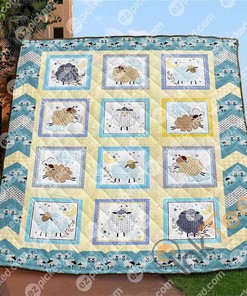 Adorable Little Sheep Quilt Blanket Bedding Set