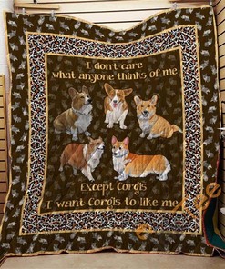 Adorable Personalized Corgi 09 Quilt Blanket Bedding Set for Dog Lovers