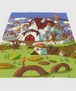 Adventure Time Best Place Sherpa Fleece Blanket Gifts for Family, for Couple