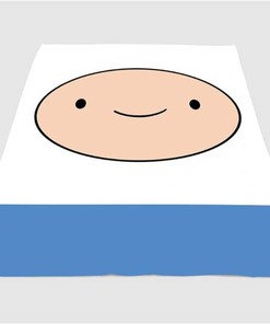 Adventure Time Finn Sherpa Fleece Blanket Gifts for Family, for Couple