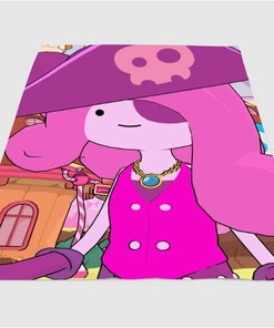 Adventure Time Girl Sherpa Fleece Blanket Gifts for Family, for Couple