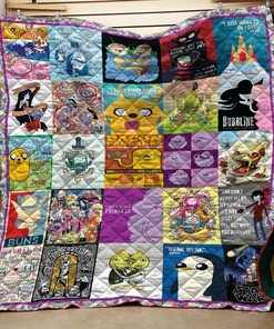 Adventure Time Quilt Blanket Bedding Set for Home Décor