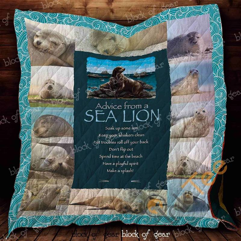 Advice From A Sea Lion Quilt Blanket Bedding Set