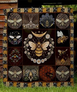 Aesthetic Pattern Bee Quilt Blanket Bedding Set