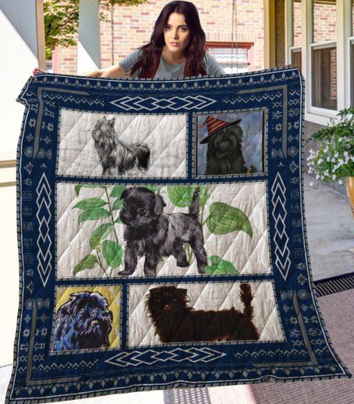 Affenpinscher Quilt Blanket Bedding Set for Home Décor