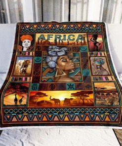 Africa Women Black Women Fleece Blanket Quilt Blanket Bedding Set