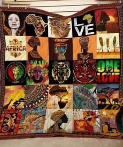 African Culture 02 Quilt Blanket Bedding Set