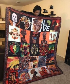 African Culture CLD1723 Quilt Blanket Bedding Set