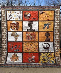 African Culture Quilt Blanket Bedding Set