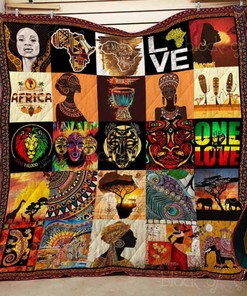 African Culture Quilt Blanket Bedding Set for Home Décor