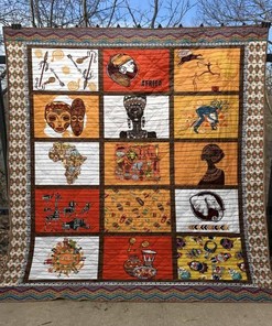 African Culture Quilt Blanket Bedding Set for Lovers