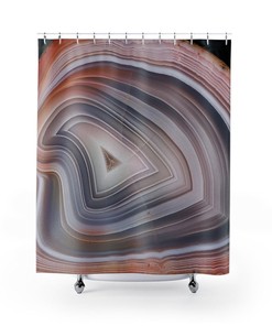 Agate Slice Shower Curtain College Dorm Decor, Bathroom Decor, House Warming Gift