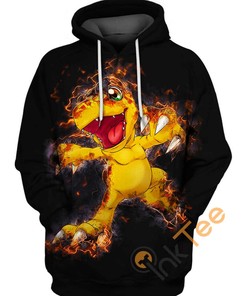Agumon Digimon Hoodie 3D