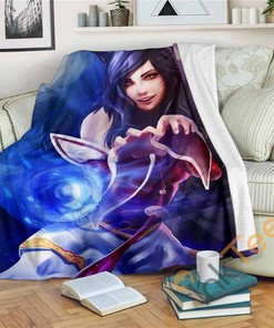 Ahri Sherpa Fleece Blanket Gifts for Family, for Couple