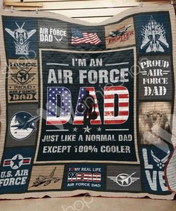 Air Force Dad I'm An Air Force Dad Just Like A Normal Dad Except Collection Cooler Quilt Blanket Bedding Set