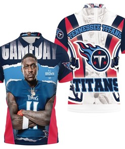 A.j.brown #11 Tennessee Titans Afc South Division Super Bowl 2021 Polo Shirt All Over Print Shirt 3d T-shirt