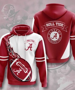 Alabama Crimson Tide Custom All Over Print Hoodie 3D 1