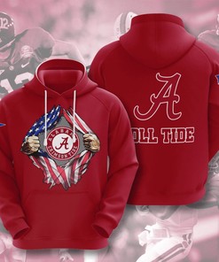 Alabama Crimson Tide Custom All Over Print Hoodie 3D 2