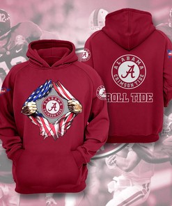 Alabama Crimson Tide Custom All Over Print Hoodie 3D 9