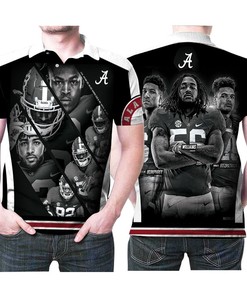 Alabama Crimson Tide Josh Jacobs Najee Harris Irv Smith Jr Great Players Football 3d Designed Allover Gift For Alabama Fans Polo Shirt