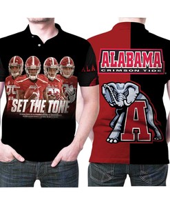 Alabama Crimson Tide Minkah Fitzpatrick Calvin Ridley Marlon Humphrey Ross Pierschbacher 3d Designed Allover Gift For Alabama Fans 1 Polo Shirt