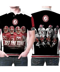 Alabama Crimson Tide Minkah Fitzpatrick Calvin Ridley Marlon Humphrey Ross Pierschbacher 3d Designed Allover Gift For Alabama Fans 2 Polo Shirt