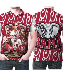 Alabama Crimson Tide National Champions Great Football Players 3d Designed Allover Gift For Alabama Fans 1 Polo Shirt All Over Print Shirt 3d T-shirt