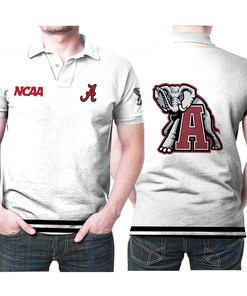 Alabama Crimson Tide Ncaa Classic White With Mascot Logo Gift For Alabama Crimson Tide Fans Polo Shirt All Over Print Shirt 3d T-shirt